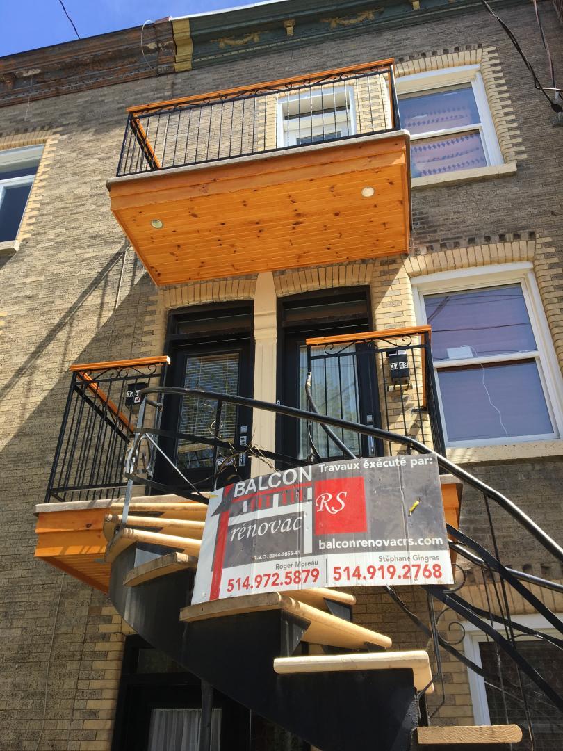 Installation de balcon Montréal