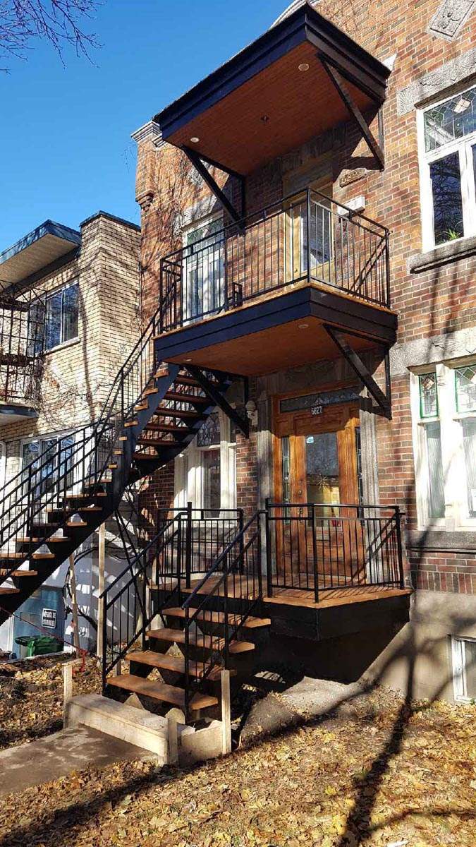 Réalisation de balcon extérieur Rive Sud